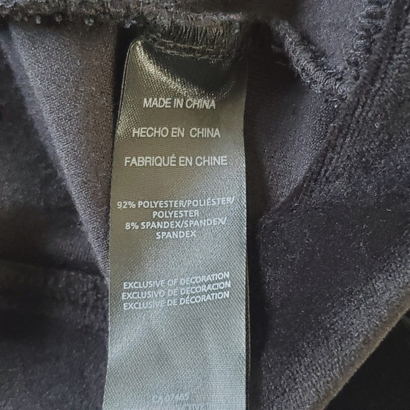 Bebe Velour Hoodie Size 3X Metallic Spell Out Zip Front Soft Black Jacket Y2K - Picture 9 of 11